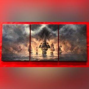 Pirate ship picture set.